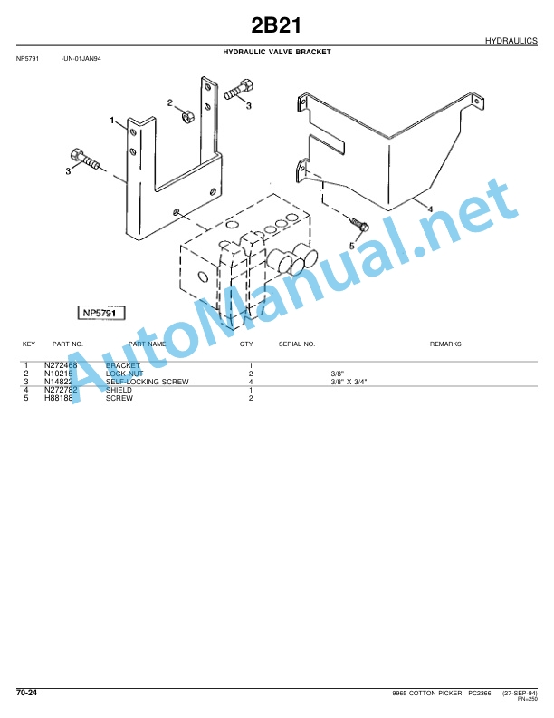 John Deere 9965 Cotton Picker Parts Catalog PC2366 03-Nov-03 3 John Deere 9965 Cotton Picker Parts Catalog PC2366 03-Nov-03 - Image 3