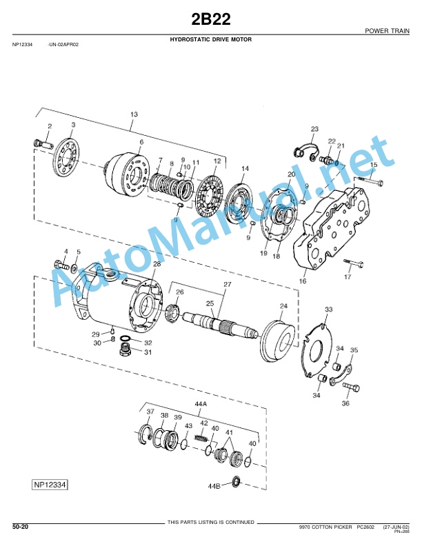 John Deere 9970 Cotton Picker Parts Catalog PC2602 01-Apr-03 3 John Deere 9970 Cotton Picker Parts Catalog PC2602 01-Apr-03 - Image 3