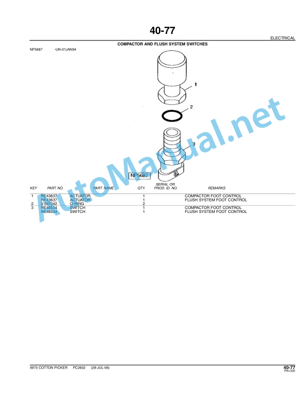John Deere 9970 Cotton Picker Parts Catalog PC2602 28AUG06 3 John Deere 9970 Cotton Picker Parts Catalog PC2602 28AUG06 - Image 3