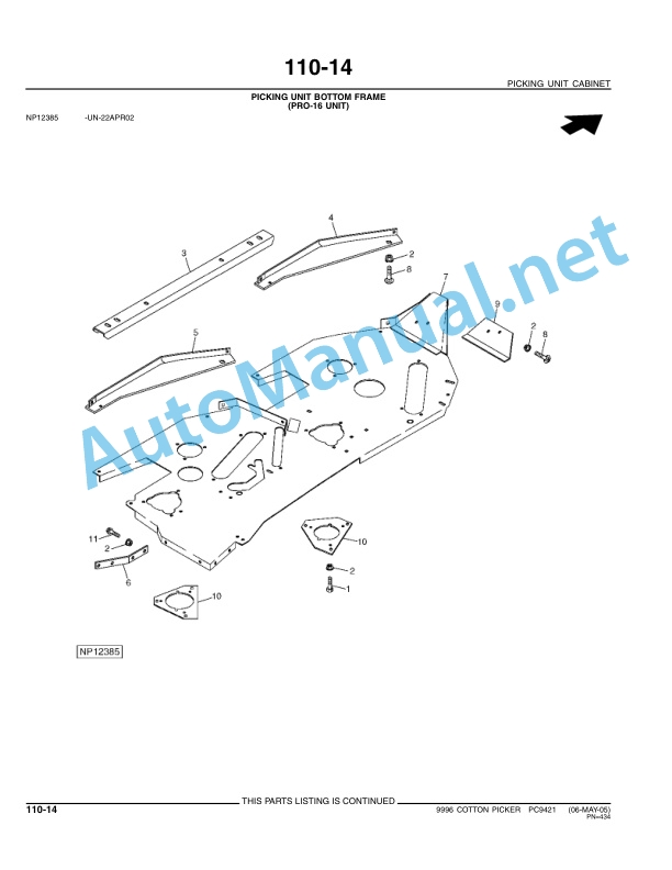 John Deere 9996 Cotton Picker Parts Catalog PC9421 Jun-06 4 John Deere 9996 Cotton Picker Parts Catalog PC9421 Jun-06-4