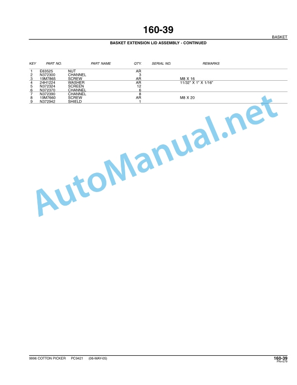John Deere 9996 Cotton Picker Parts Catalog PC9421 Jun-06 5 John Deere 9996 Cotton Picker Parts Catalog PC9421 Jun-06-5