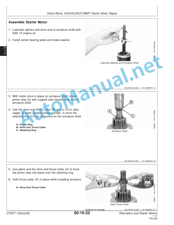 John Deere Alternators and Starter Motors Component Technical Manual CTM77 18JUL05 4 John Deere Alternators and Starter Motors Component Technical Manual CTM77 18JUL05 - Image 4