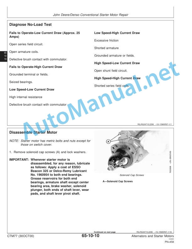 John Deere Alternators and Starter Motors Component Technical Manual CTM77 (300CT100) 5 John Deere Alternators and Starter Motors Component Technical Manual CTM77 (300CT100) - Image 5