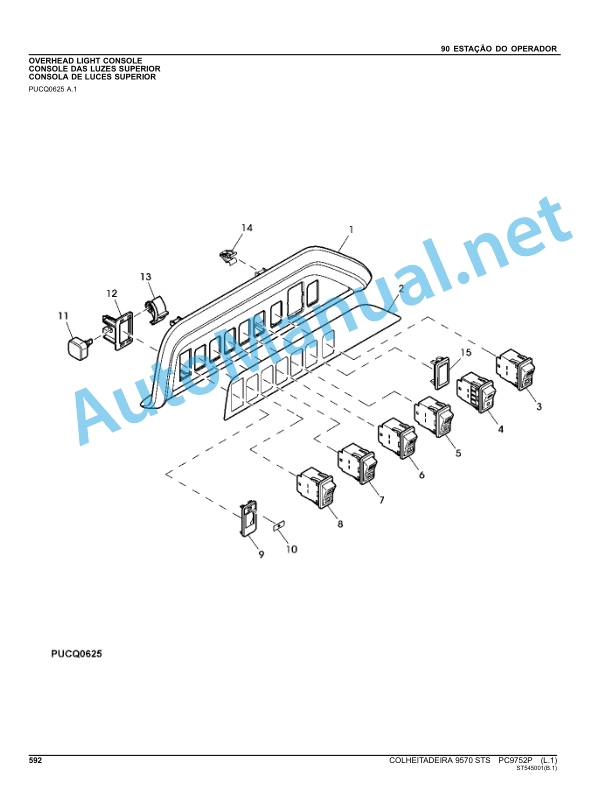 John Deere COLHEITADEIRA 9570 STS Parts Catalog PC9752P January 2014 Portuguese 4 John Deere COLHEITADEIRA 9570 STS Parts Catalog PC9752P January 2014 Portuguese - Image 4