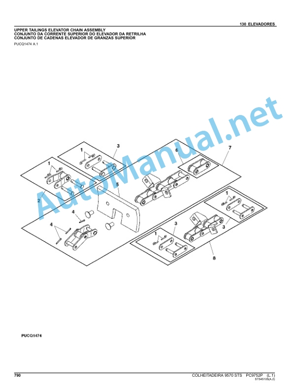 John Deere COLHEITADEIRA 9570 STS Parts Catalog PC9752P January 2014 Portuguese 5 John Deere COLHEITADEIRA 9570 STS Parts Catalog PC9752P January 2014 Portuguese - Image 5