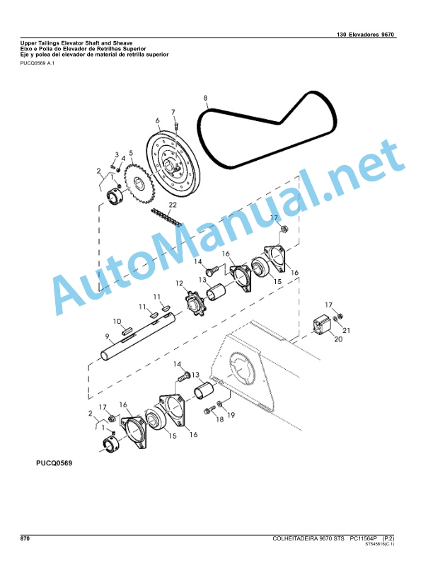 John Deere COLHEITADEIRA 9670 STS Parts Catalog PC11564P mar-15 Portuguese 5 John Deere COLHEITADEIRA 9670 STS Parts Catalog PC11564P mar-15 Portuguese - Image 5