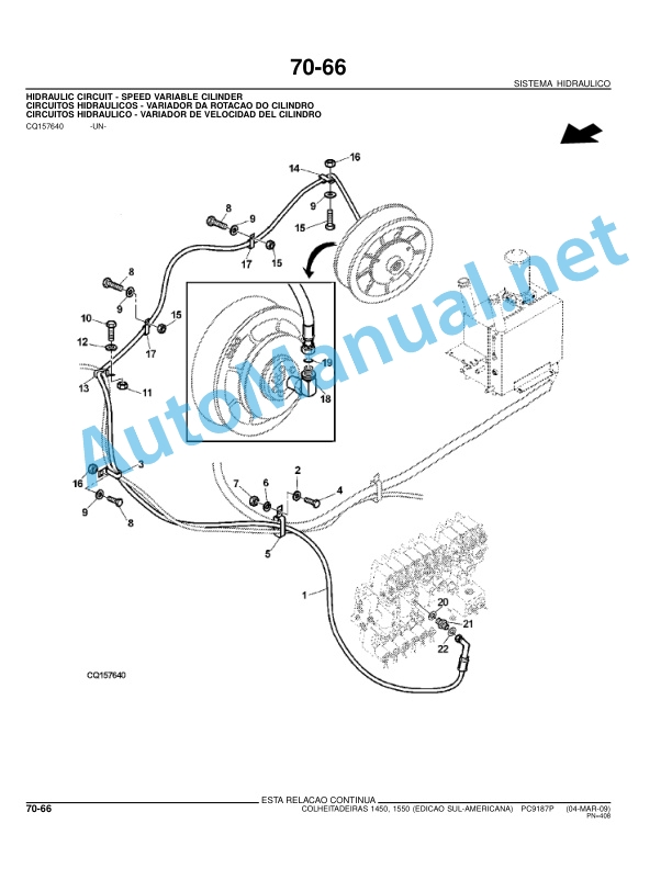 John Deere COLHEITADEIRAS 1450 E 1550 (Harvesters 1450 and 1550) Parts Catalog PC9187P 04-MAR-09 Portuguese 3 John Deere COLHEITADEIRAS 1450 E 1550 (Harvesters 1450 and 1550) Parts Catalog PC9187P 04-MAR-09 Portuguese - Image 3