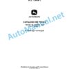 John Deere CRAWLER TRACTOR 700J CLASS 3 Parts Catalog PC10040P August 2015 Portuguese