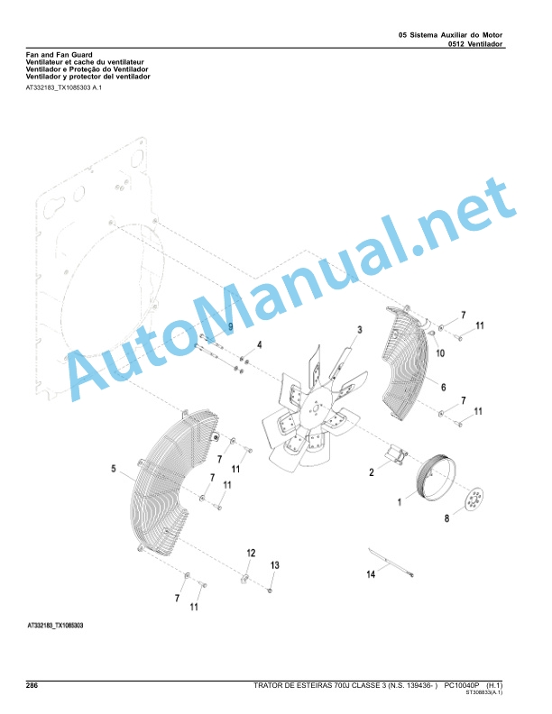 John Deere CRAWLER TRACTOR 700J CLASS 3 Parts Catalog PC10040P August 2015 Portuguese 3 John Deere CRAWLER TRACTOR 700J CLASS 3 Parts Catalog PC10040P August 2015 Portuguese - Image 3