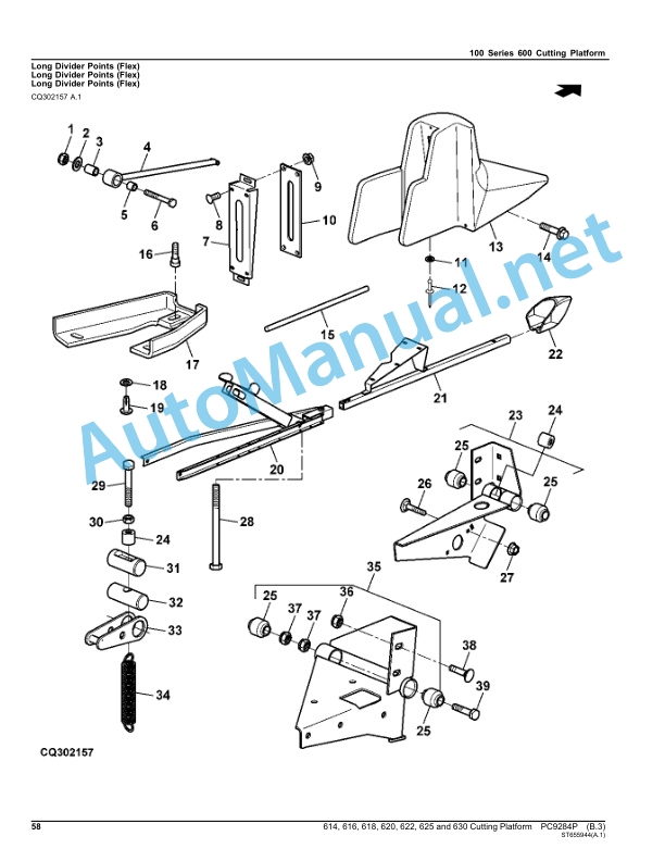 John Deere Cutting Platform 614, 616, 618, 620, 622, 625 and 630 Parts Catalog PC9284P DEC-12 Portuguese 2 John Deere Cutting Platform 614, 616, 618, 620, 622, 625 and 630 Parts Catalog PC9284P DEC-12 Portuguese - Image 2