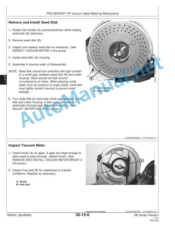 John Deere DB Series Planters Technical Manual TM2091 26JAN06 3 John Deere DB Series Planters Technical Manual TM2091 26JAN06 - Image 3