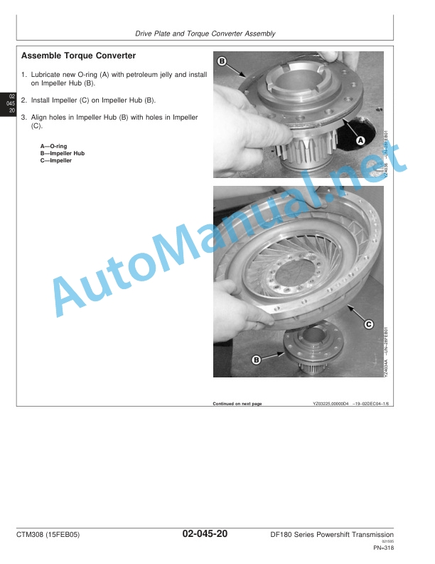 John Deere DF180 Series Powershift Transmission Component Technical Manual CTM308 15FEB05 3 John Deere DF180 Series Powershift Transmission Component Technical Manual CTM308 15FEB05 - Image 3