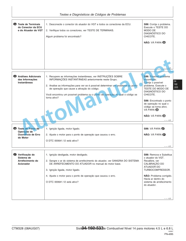 John Deere Diesel Engines PowerTech Plus 4.5L and 6.8L Electronic Fuel System Level 14 with HPCR Denso Technical Manual 08AUG07 Portuguese 4 John Deere Diesel Engines PowerTech Plus 4.5L and 6.8L Electronic Fuel System Level 14 with HPCR Denso Technical Manual 08AUG07 Portuguese - Image 4