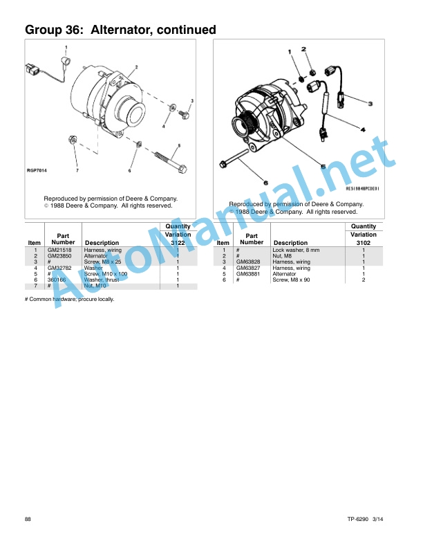 John Deere Engine Models4024TF281 4024HF285 4045HF275 285 4045TF270 280 5030HF285 Service Parts TP-6290 314g 5 John Deere Engine Models4024TF281 4024HF285 4045HF275 285 4045TF270 280 5030HF285 Service Parts TP-6290 314g-5