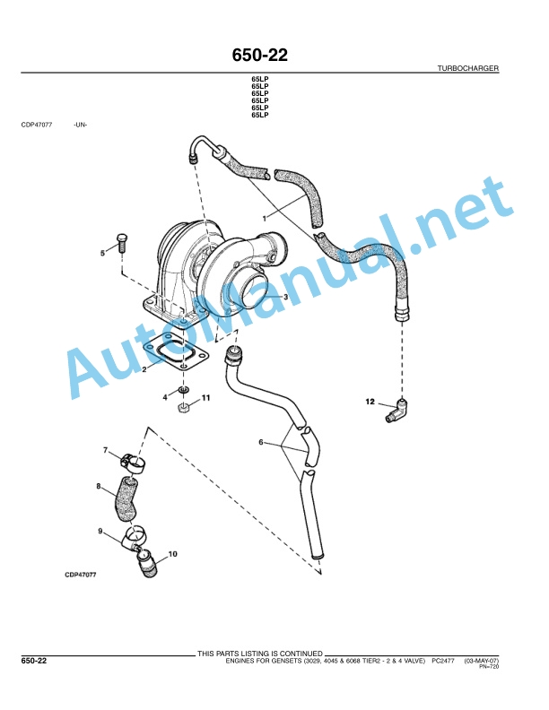 John Deere ENGINES Parts Catalog PC2477 52007 5 John Deere ENGINES Parts Catalog PC2477 52007 - Image 5