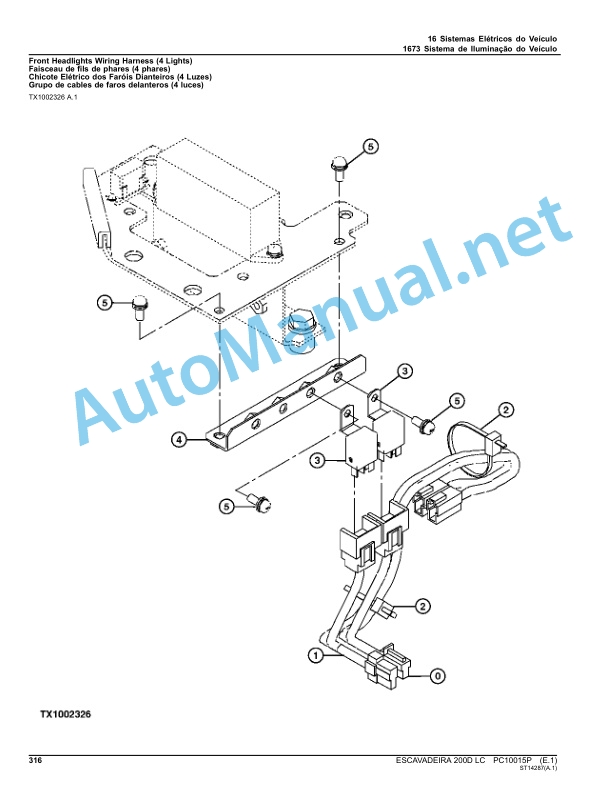 John Deere ESCAVADEIRA 200D LC Parts Catalog PC10015P Jan-12 Portuguese 3 John Deere ESCAVADEIRA 200D LC Parts Catalog PC10015P Jan-12 Portuguese - Image 3