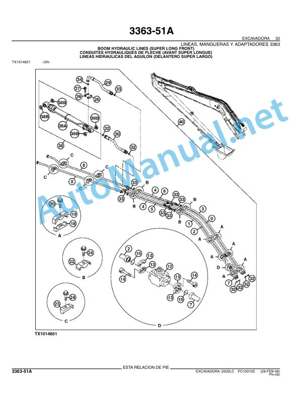 John Deere Excavator 200DLC Parts Catalog PC100155 Feb-08 Spanish 5 John Deere Excavator 200DLC Parts Catalog PC100155 Feb-08 Spanish - Image 5