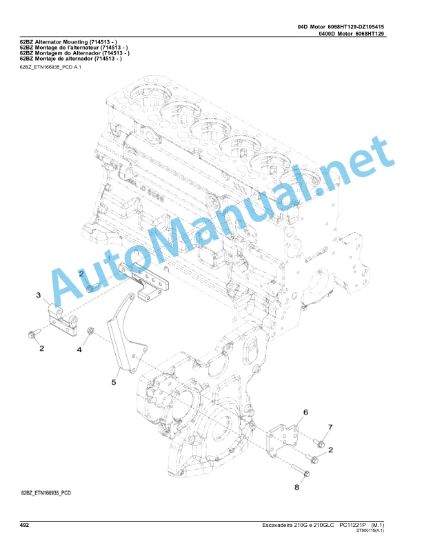 John Deere Excavator 210G and 210GLC Parts Catalog PC11221P May-18 Portuguese 3 John Deere Excavator 210G and 210GLC Parts Catalog PC11221P May-18 Portuguese-3