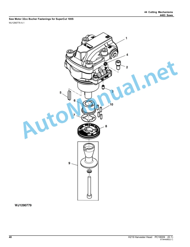 John Deere H219 Harvester Head Parts Catalog PC16009 Feb-22 2 John Deere H219 Harvester Head Parts Catalog PC16009 Feb-22-2