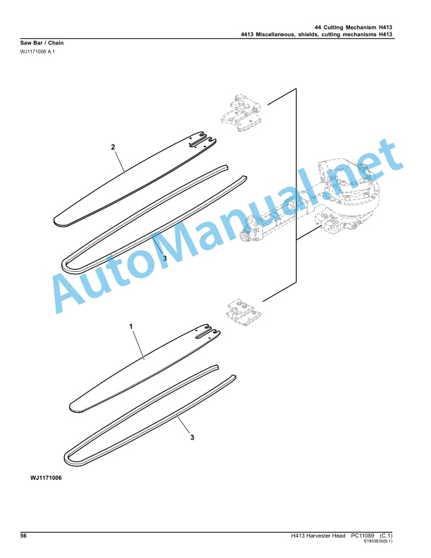 John Deere H413 Harvester Head Parts Catalog PC11089 Nov-18 2 John Deere H413 Harvester Head Parts Catalog PC11089 Nov-18-2