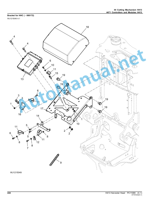 John Deere H413 Harvester Head Parts Catalog PC11089 Nov-18 5 John Deere H413 Harvester Head Parts Catalog PC11089 Nov-18-5