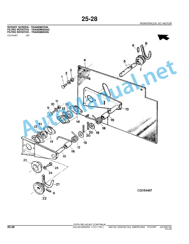 John Deere HARVESTERS 1175 and 1175H Parts Catalog PC9185P 26-May-09 Portuguese 2 John Deere HARVESTERS 1175 and 1175H Parts Catalog PC9185P 26-May-09 Portuguese-2