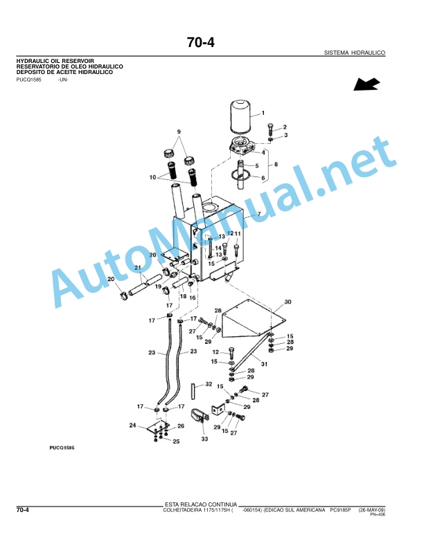 John Deere HARVESTERS 1175 and 1175H Parts Catalog PC9185P 26-May-09 Portuguese 3 John Deere HARVESTERS 1175 and 1175H Parts Catalog PC9185P 26-May-09 Portuguese-3