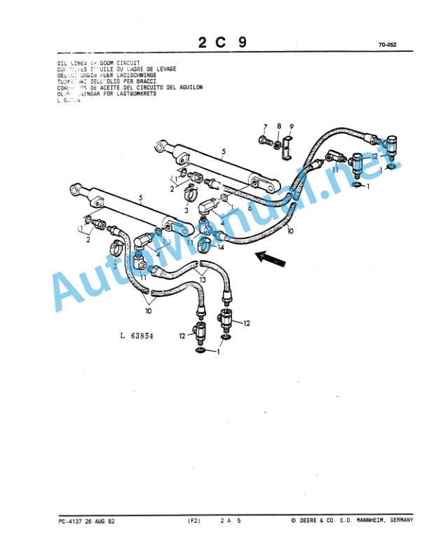 John Deere JD410 Backhoe Loader Parts Catalog PC4137 4 John Deere JD410 Backhoe Loader Parts Catalog PC4137 - Image 4