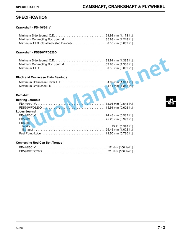 John Deere K Series Liquid-cooled Engines Component Technical Manual CTM39 (Oct93) 4 John Deere K Series Liquid-cooled Engines Component Technical Manual CTM39 (Oct93) - Image 4