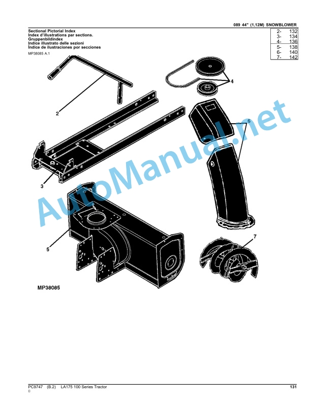 John Deere LA175 100 Series Tractor Parts Catalog PC9747 Apr-11 5 John Deere LA175 100 Series Tractor Parts Catalog PC9747 Apr-11 - Image 5