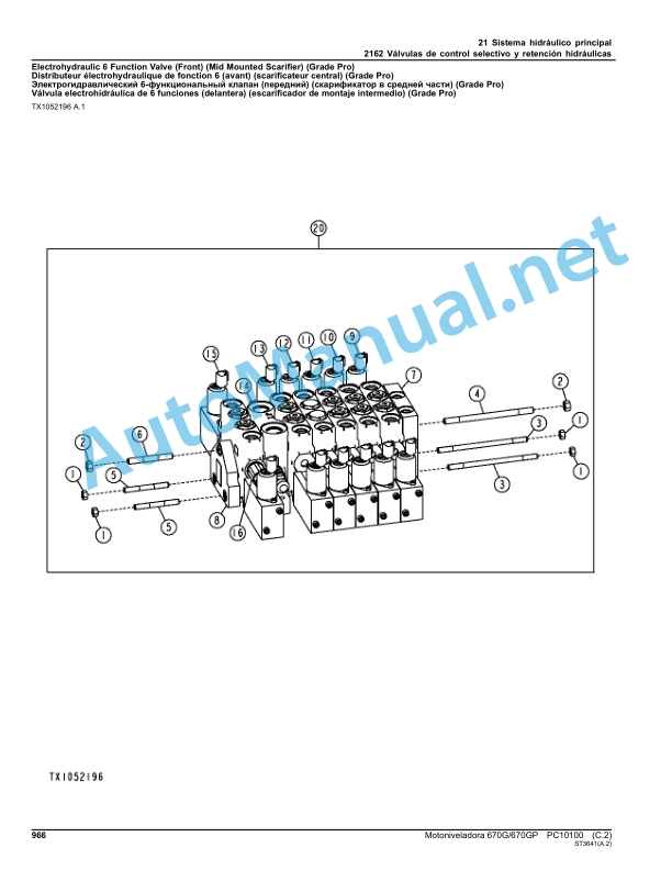 John Deere Motor Grader 670G 670GP Parts Catalog PC10100 Jun-10 Spanish 5 John Deere Motor Grader 670G 670GP Parts Catalog PC10100 Jun-10 Spanish - Image 5