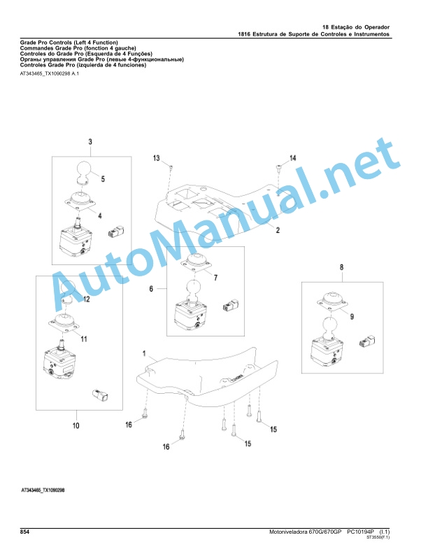 John Deere Motor Grader 670G 670GP Parts Catalog PC10194P March 2014 Portuguese 4 John Deere Motor Grader 670G 670GP Parts Catalog PC10194P March 2014 Portuguese - Image 4