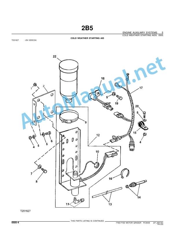 John Deere Motor Grader 770D 772D Parts Catalog PC9449 January 2005 3 John Deere Motor Grader 770D 772D Parts Catalog PC9449 January 2005 - Image 3