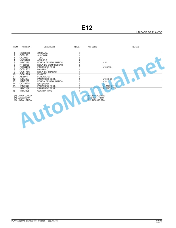 John Deere Plantadeiras 2100 VACUMETER e RadialMeter Parts Catalog PC9464P 23JUN06 Portuguese 4 John Deere Plantadeiras 2100 VACUMETER e RadialMeter Parts Catalog PC9464P 23JUN06 Portuguese - Image 4