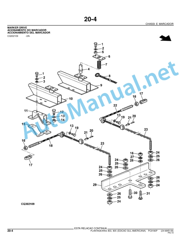 John Deere Plantadeiras 803 e 805 Parts Catalog PC9190P 24-MAR-09 Portuguese 2 John Deere Plantadeiras 803 e 805 Parts Catalog PC9190P 24-MAR-09 Portuguese - Image 2