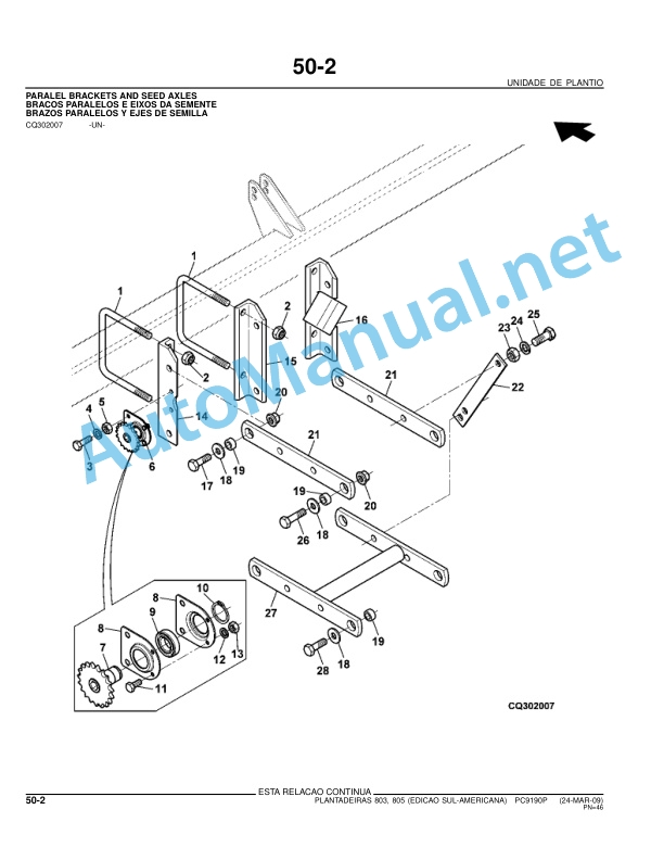 John Deere Plantadeiras 803 e 805 Parts Catalog PC9190P 24-MAR-09 Portuguese 4 John Deere Plantadeiras 803 e 805 Parts Catalog PC9190P 24-MAR-09 Portuguese - Image 4