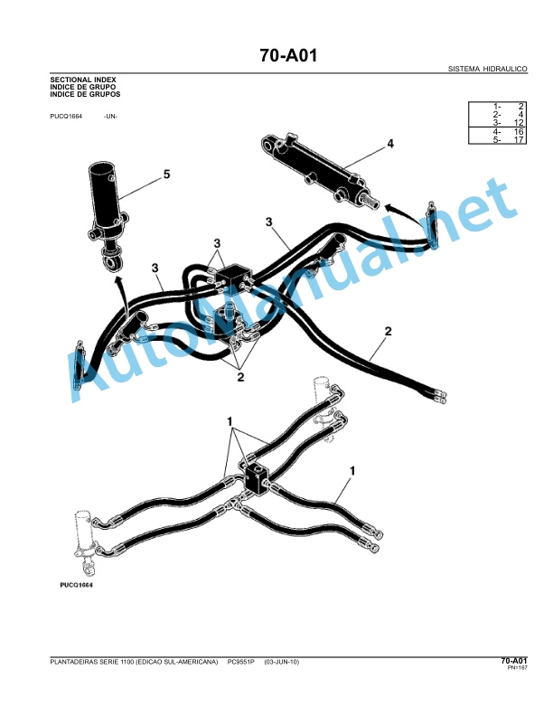 John Deere Plantadeiras serie 1100 Parts Catalog PC9551P 03-Jun-10 Portuguese 5 John Deere Plantadeiras serie 1100 Parts Catalog PC9551P 03-Jun-10 Portuguese - Image 5