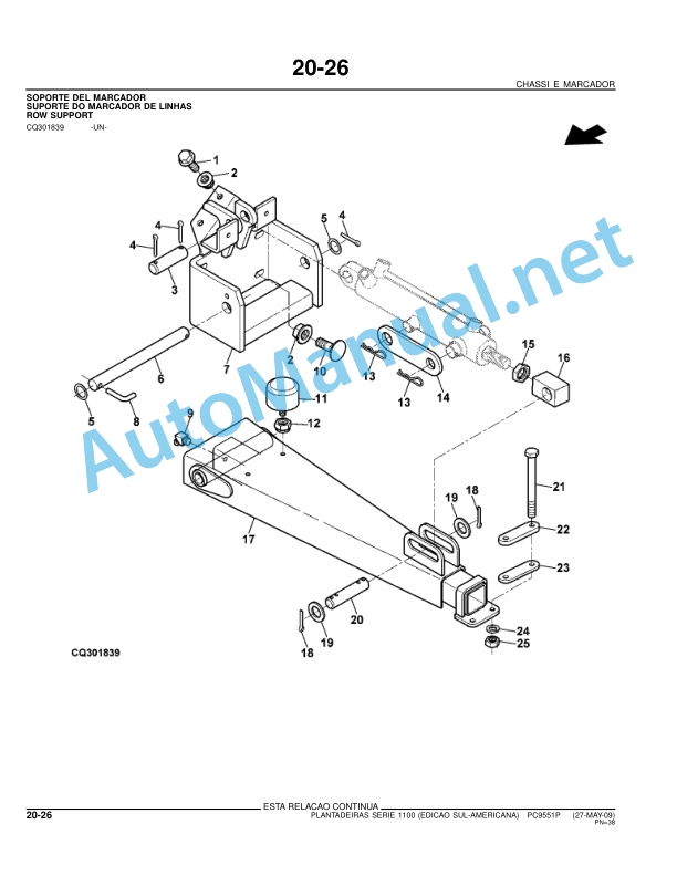 John Deere Plantadeiras serie 1100 Parts Catalog PC9551P 27-May-09 Portuguese 2 John Deere Plantadeiras serie 1100 Parts Catalog PC9551P 27-May-09 Portuguese - Image 2