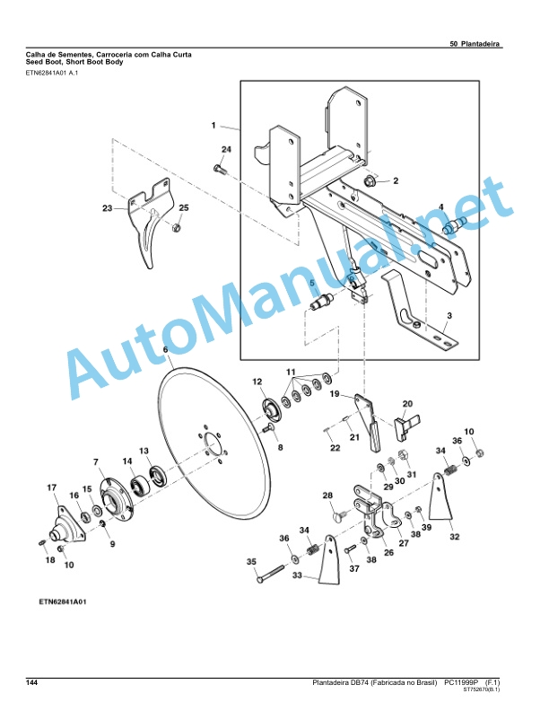 John Deere Planter DB74 (Made in Brazil) Parts Catalog PC11999P AUG-13 Portuguese 4 John Deere Planter DB74 (Made in Brazil) Parts Catalog PC11999P AUG-13 Portuguese - Image 4