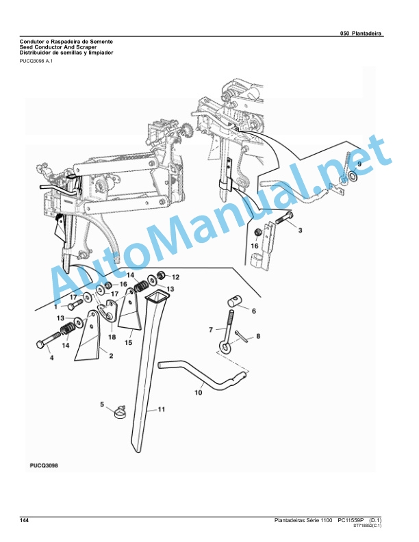 John Deere Planters Series 1100 Parts Catalog PC11559P February 2014 Portuguese 4 John Deere Planters Series 1100 Parts Catalog PC11559P February 2014 Portuguese - Image 4