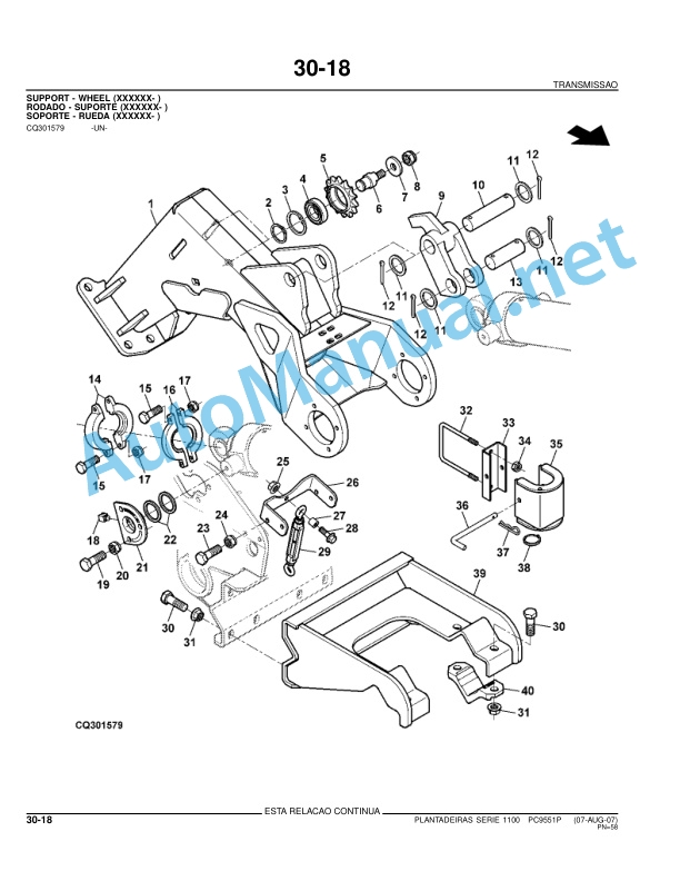 John Deere Planters series 1100 Parts Catalog PC9551P August 2007 Portuguese 3 John Deere Planters series 1100 Parts Catalog PC9551P August 2007 Portuguese - Image 3