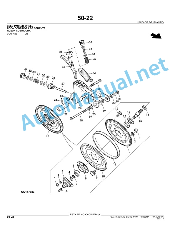John Deere Planters series 1100 Parts Catalog PC9551P August 2007 Portuguese 5 John Deere Planters series 1100 Parts Catalog PC9551P August 2007 Portuguese - Image 5