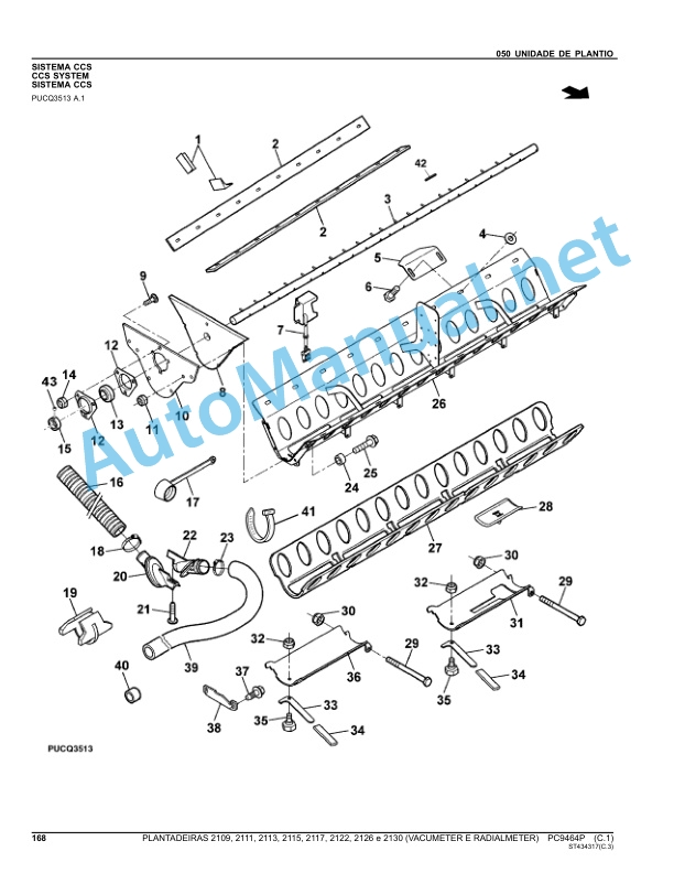 John Deere Planters Series 2100 VacuMeter and RadialMeter Parts Catalog PC9464P February 2014 Portuguese 4 John Deere Planters Series 2100 VacuMeter and RadialMeter Parts Catalog PC9464P February 2014 Portuguese - Image 4