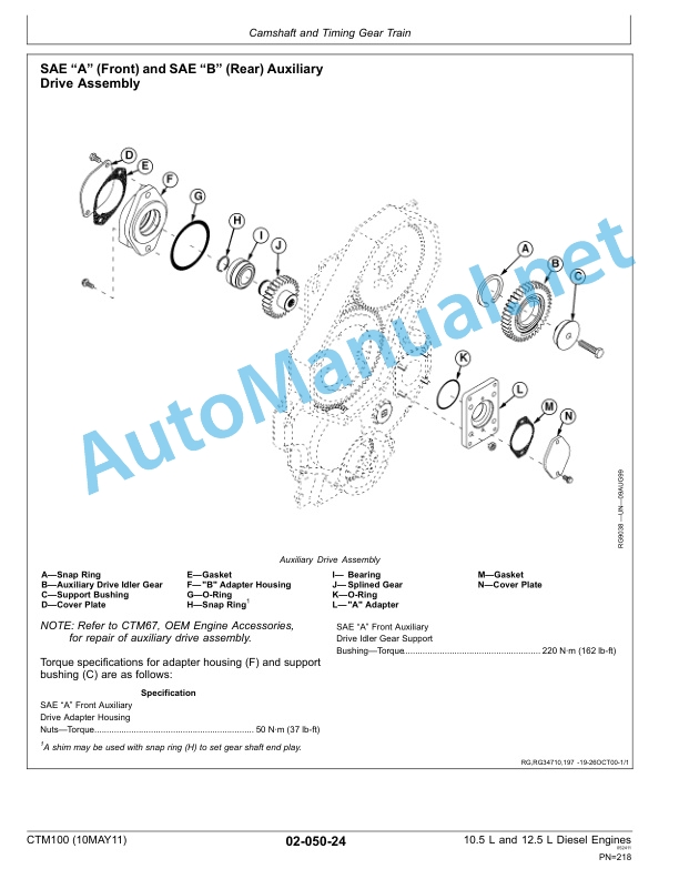 John Deere PowerTech M 10.5 L and 12.5 L Diesel Engines COMPONENT TECHNICAL MANUAL CTM100 10MAY11 4 John Deere PowerTech M 10.5 L and 12.5 L Diesel Engines COMPONENT TECHNICAL MANUAL CTM100 10MAY11 - Image 4