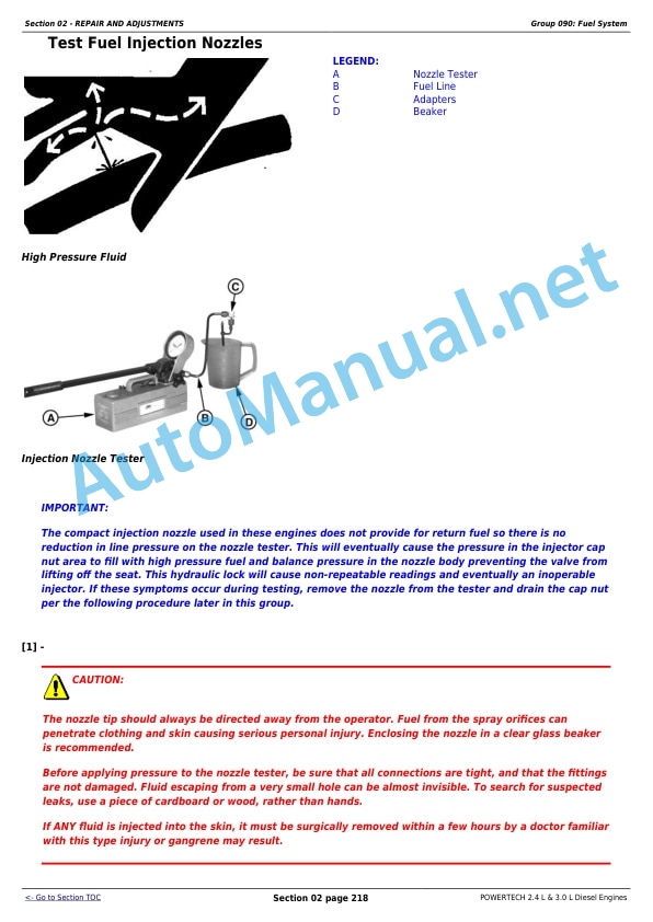 John Deere POWERTECH 2.4 L and 3.0 L Diesel Engines models 4024 (2.4L), 5030 (3.0L) Component Technical Manual CTM301 February 01, 2006 4 John Deere POWERTECH 2.4 L and 3.0 L Diesel Engines models 4024 (2.4L), 5030 (3.0L) Component Technical Manual CTM301 February 01, 2006 - Image 4
