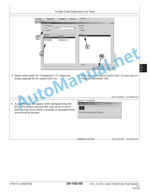 John Deere PowerTech 4.5 and 6.8 L Diesel Engines Level 4 Electronic Fuel System Component Technical Manual CTM170 14MAY03 3 John Deere PowerTech 4.5 and 6.8 L Diesel Engines Level 4 Electronic Fuel System Component Technical Manual CTM170 14MAY03 - Image 3