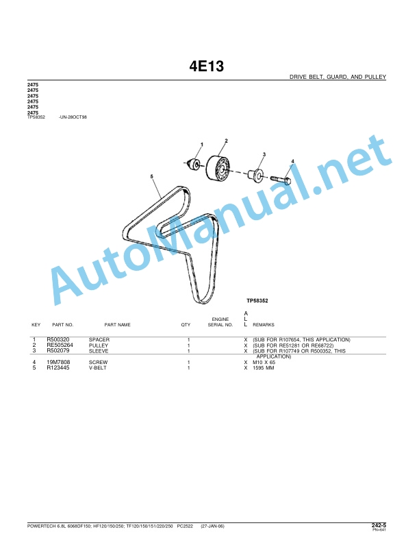 John Deere Powertech 6.8L-6068 OEM Engines (PE CD TO) Parts Catalog PC2522 January 2006 3 John Deere Powertech 6.8L-6068 OEM Engines (PE CD TO) Parts Catalog PC2522 January 2006 - Image 3
