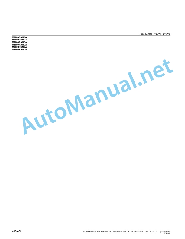 John Deere Powertech 6.8L-6068 OEM Engines (PE CD TO) Parts Catalog PC2522 January 2006 4 John Deere Powertech 6.8L-6068 OEM Engines (PE CD TO) Parts Catalog PC2522 January 2006 - Image 4