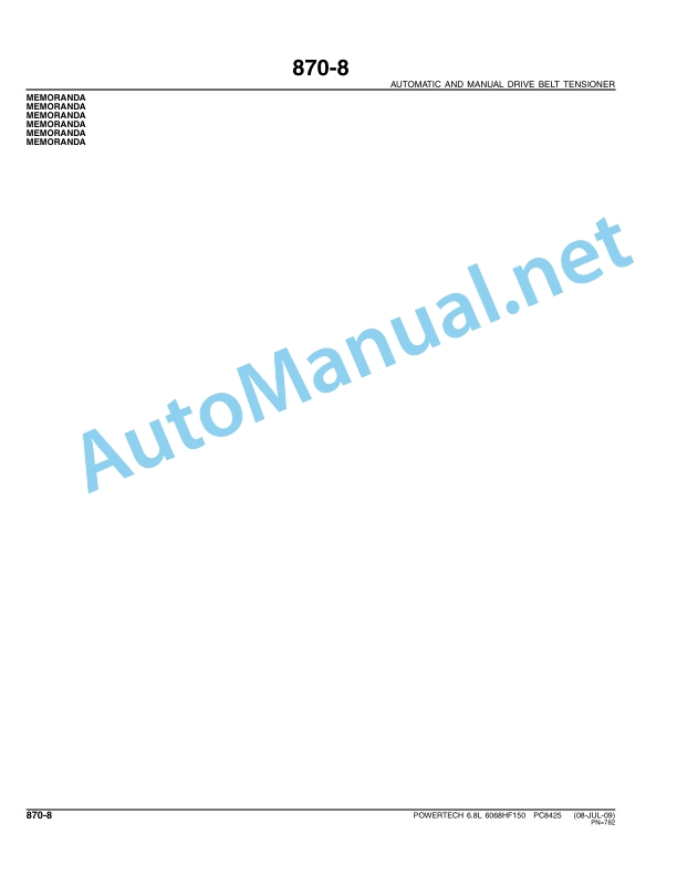 John Deere POWERTECH 6.8L 6068HF150 Parts Catalog PC8425 JUL-09 5 John Deere POWERTECH 6.8L 6068HF150 Parts Catalog PC8425 JUL-09 - Image 5