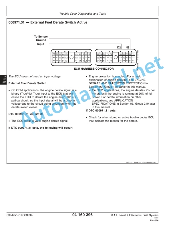John Deere PowerTech 8.1L Diesel Engines Level 9 Electronic Fuel System With HPCR Component Technical Manual CTM255 19-Oct-06 5 John Deere PowerTech 8.1L Diesel Engines Level 9 Electronic Fuel System With HPCR Component Technical Manual CTM255 19-Oct-06 - Image 5